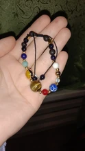 Pulseras y brazaletes de cuentas de planetas del universo para mujer y hombre, joyería de moda, pulsera de energía de sistema Solar Natural, 2019