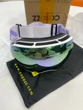 COPOZZ-Gafas de esquí para hombre y mujer, lentes de Snowboard para esquiar, protección UV400, antiniebla