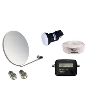 

Kit Satellite Dish GI 80 cm + LNB + 20m coaxial Cord Locator +