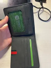 Wallet Card-Holder Engrave Long Ultra-Thin Multi-Card Name Scrub Men Retro Soft Provide