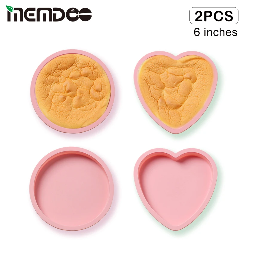 

MEMDOO Silicone Cake Mold Pastry Baking Round Jelly Pudding Soap Form Ice Cake Decoration Tool Bread Mould