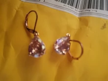 Pendientes de gota de plata S925 para mujer, gota de agua, Circonia cúbica rosa, joyas de compromiso para novia, pendiente colgante CCE624