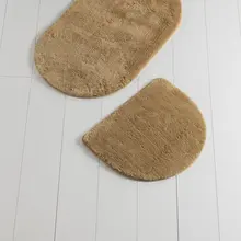 Коврики для ванной нескользящие Противоскользящие коврики Нескользящие противоскользящие цвета бежевый Oval2'L набор 60X100 см-50X60 см