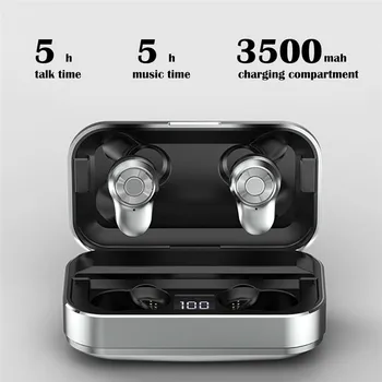 

A6 TWS IPX5 Waterproof Bluetooth Earphones 5.0 Touch Control Mini Headphone LED Display Wireless Headsets With Mic