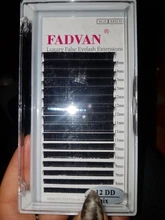 Extensiones de pestañas falsas, 16 filas, rizado C D, Fadvan, visón Natural, pestañas para Building