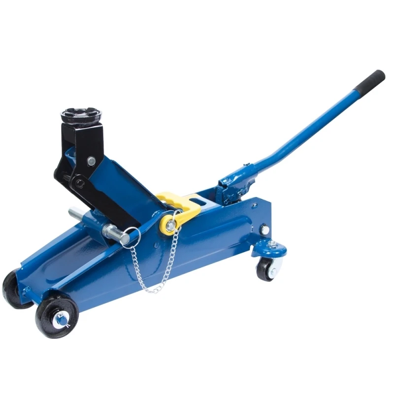 Домкрат подкатной KRAFT KT 820008 (предохранительный клапан, морозостойкое масло, вес - 9кг, макс. высота подъема - 35см