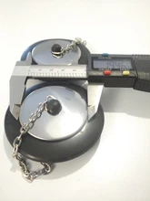 Bathtub-Drain-Stopper Chain Bath-Plug Rubber Stainless-Steel Bathroom with for Home And