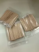 300 Uds desechables Ultra-pequeño hisopo de algodón sin pelusa Micro cepillos madera bastoncillos de algodón torundas de algodón con pegamento para extensión de pestañas quitar herramientas