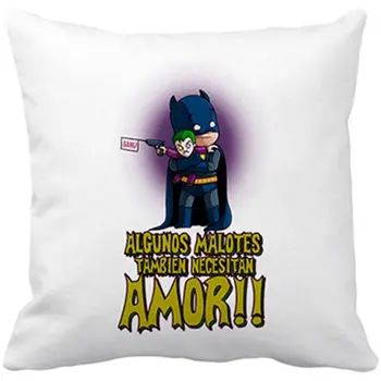 

Cushion with insert bat man some malotes need love too