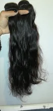Halo-extensiones de cabello humano brasileño virgen, extensiones de cabello Natural y liso de 100% Natural, de 1, 3, 4 mechones, 26, 28, 30 pulgadas, 8A