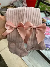 Medias de algodón para niña, princesa Bowknet, pantimedias de una pieza para niña, pantalones de bebé de primavera y otoño, medias de encaje