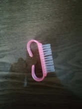 Cepillo para pedicura de plástico, Herramientas de limpieza de uñas, brochas suaves para quitar el polvo, accesorios para el cuidado de las uñas, 1 Uds.