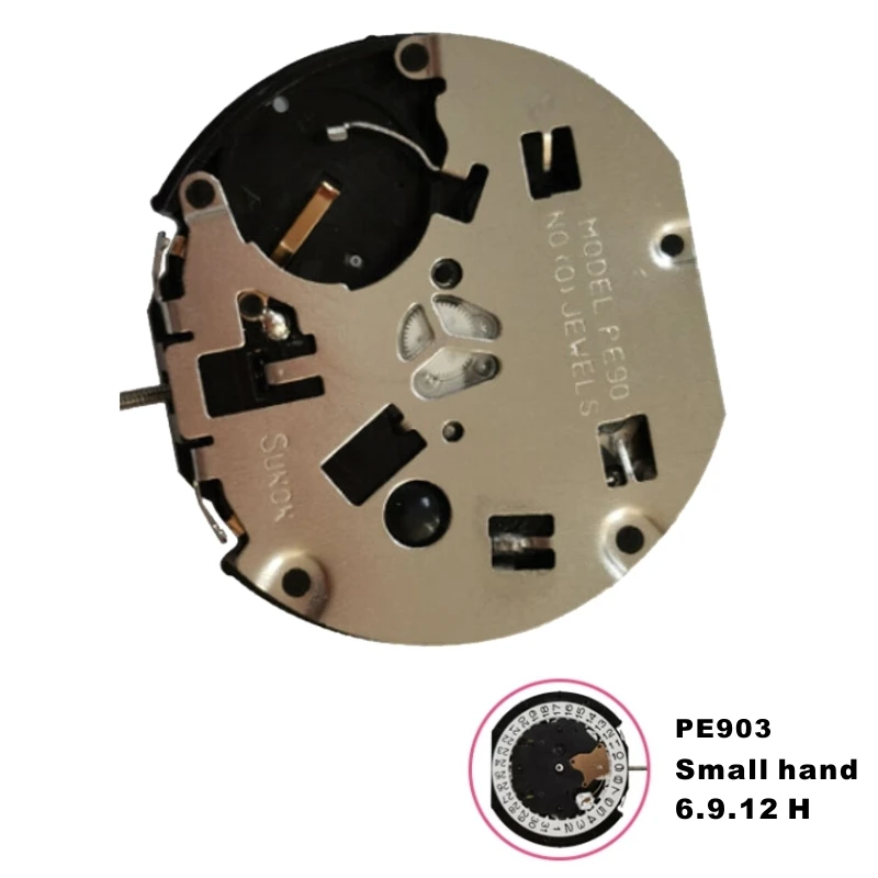 Sunon Pe903 Quartz Watch Movement Multi Function 6 Hands Date At 3:00  Overall Height 6.8mm, Outside Diameter: 12 3/4 Ligne Or - Repair Tools \u0026  Kits - AliExpress