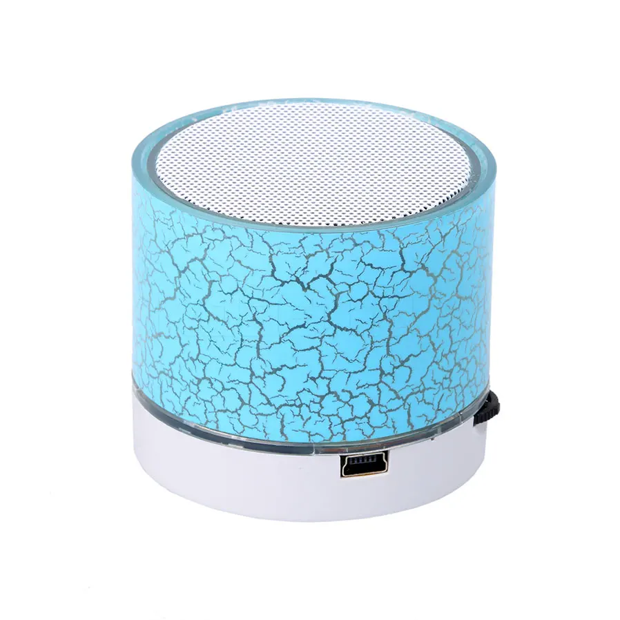 Портативный Мини Bluetooth динамик беспроводной громкий трещины светодиодный TF USB