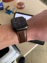 Correa de cuero de vaca Retro para Apple watch banda 44mm 40mm iWatch banda 42mm 38mm reloj pulsera Apple watch 5 4 3 21 38/42 44mm