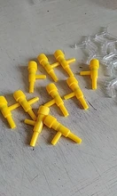 10 Uds acuario tubería de conducto de aire tanque de peces Bomba de aire, de oxígeno volumen VÁLVULA DE Control DE FLUJO Amarillo Blanco gris de 4mm línea de tubo de aire