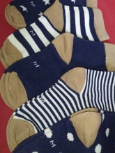 Calcetines de algodón suave para niños, medias deportivas a rayas, Linda y cálida caricatura, para primavera, verano, otoño e invierno, 5 par/lote