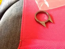 Anillo de defensa personal portátil, armas de dedo, Protector de anillos Punk de rotura de cristal de emergencia para exteriores