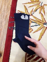 INPEPNOW-Calcetines de algodón con lazo para niños y niñas, medias hasta la rodilla, ideales para la escuela, WZ-CZX65, 2019