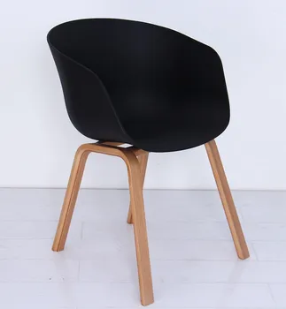 

Armchair BARROW, wood, black polypropylene