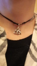 Joyería Vintage Triquetra Trinity collar de colgante de nudo collares y colgantes de Plata de Ley 925 para mujer (JewelOra NE101914)