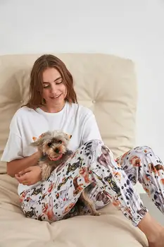 

Trendyol Dog Patterned Knitted Pajamas Set THMAW21PT0323