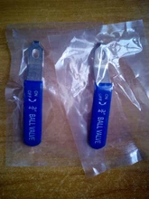 Stainless steel water pipe ball valve stem 3 / 4 - 3 blue handle