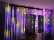 Curtain-Light Garland Fairy Wedding Home-Decor Christmas Outdoor New-Year 3X3M Usb Led