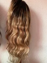 La onda del cuerpo de la peluca con malla frontal 13x4 cabello humano peluca con malla frontal s 1B 30 onda del cuerpo Ombre peluca con malla frontal 4x4 pelucas humanas Pre arrancado
