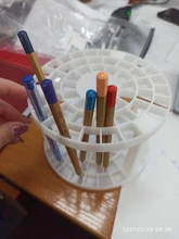 Soporte portátil para pincel de pintura, suministros de pintura para escritorio de estudiante, organizador, 49 agujeros, nuevo