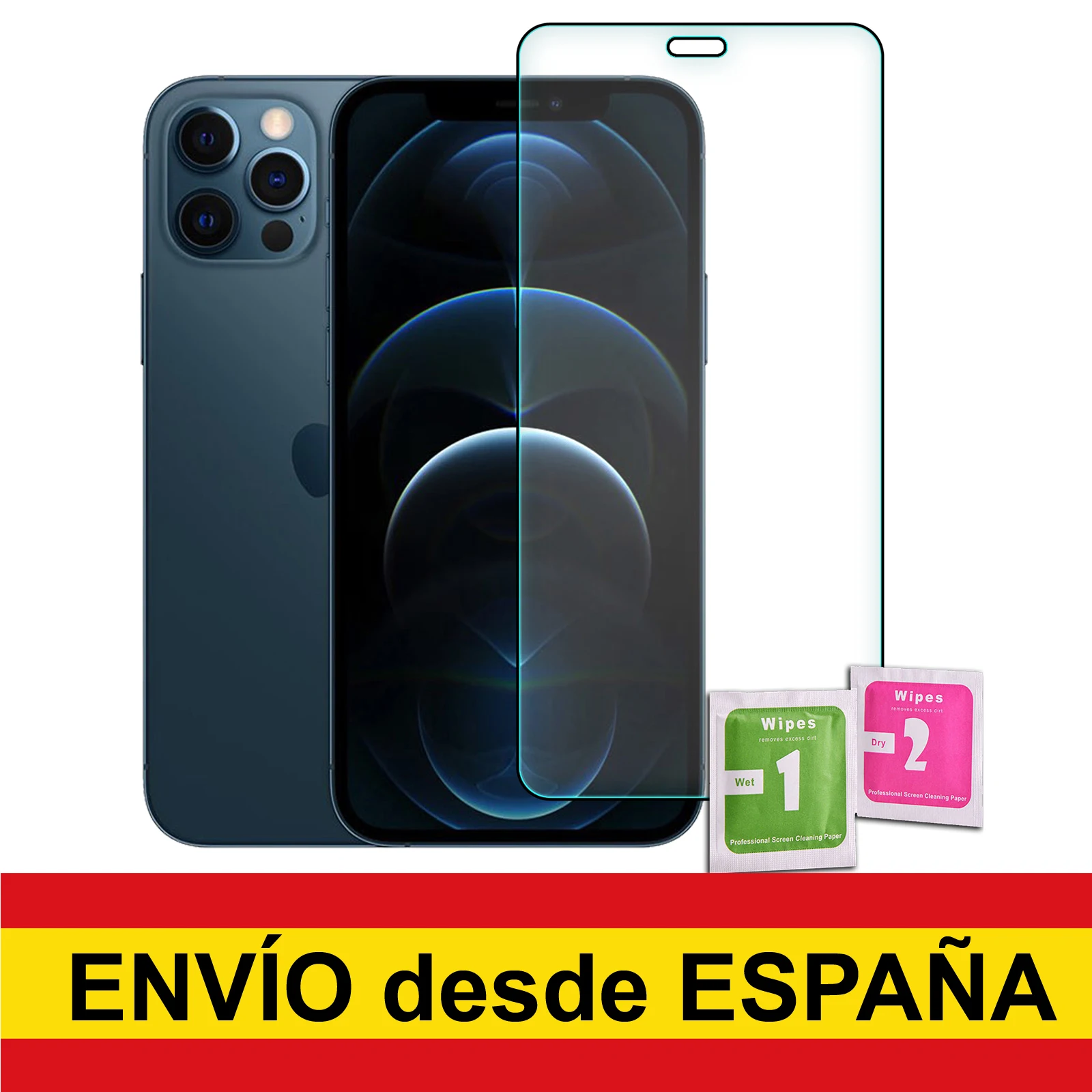 Full Frontal black tempered glass Protector for IPHONE 12 PRO MAX afbeelding