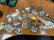 Pegatinas de dibujos animados para Skateboard, calcomanías de bicicleta, portátil, álbum de recortes, equipaje de Skateboard, serie gótica bruja demonio, 10/30/50 Uds.