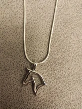 Collar con colgante de caballo y Animal para mujer, cadena de Color plata delicada, ropa, accesorios de joyería, venta al por mayor