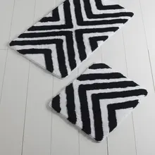 Коврики для ванной нескользящие Противоскользящие коврики противоскользящие гипноз Siyah2'L набор 60X100 Cm-50 X 60 см