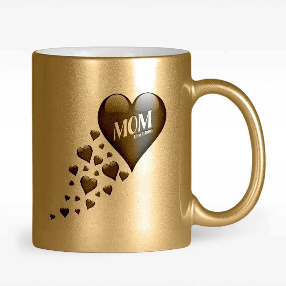 Индивидуализированная позолоченная чашка Mom Design-2 | Дом и сад