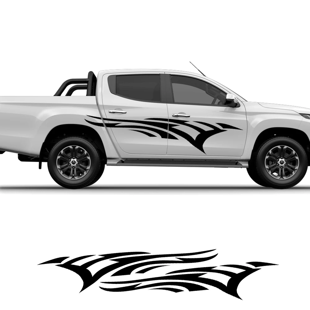 Наклейки на дверь пикапа для Toyota Hilux Tacoma Ford F150 Chevrolet Silverado Nissan Navara Isuzu D-Max наклейки