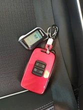 Cubierta de llave de coche para Renault, funda de llave rígida de imitación de fibra de carbono, cadena para Renault Kadjar Megane Koleos QM5 QM6 2013-18