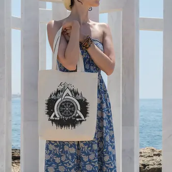 

Angemiel Bag Mountain Signet Star Motif Shopping Beach Tote Bag