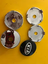Tapacubos de centro de rueda de coche, 4 Uds., 56/60mm, reajuste de llanta automática, insignia, emblema creativo, pegatina de cubierta para KIA K2, K3, K5, Sorento, Sportage, Rio