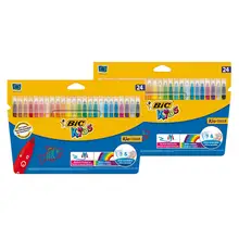 Фломастеры цветные BIC Kids Kid Couleur Коробка x24(2 упаковки