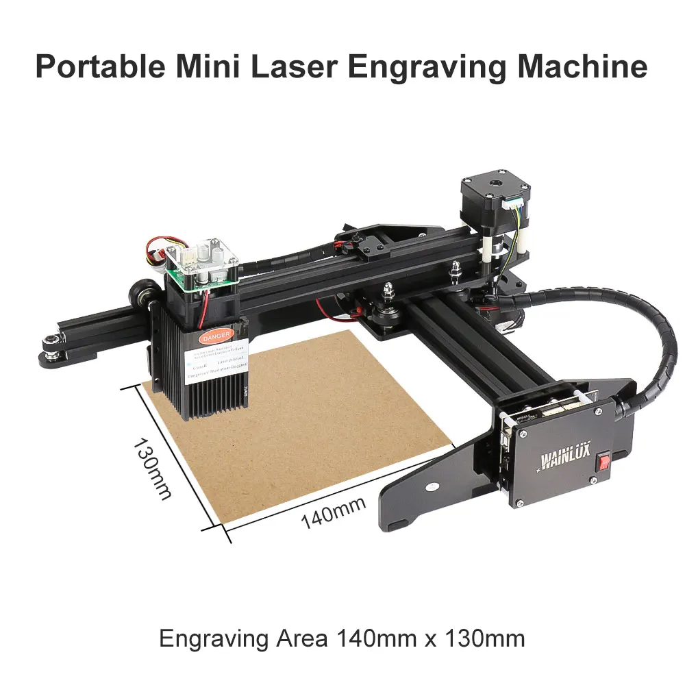 Wainlux Laser Engraver 20W JL4 Laser Engraving Machine Master 2S DIY Logo Mark Printer Cutter Milling CNC Carving Area 140x130mm