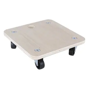 

Wooden Base with Wheels Bricotech (30 x 30 x 8 cm)