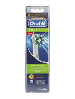 

Oral electric brush replacement b crossaction 3 units arrive in difficult access areas