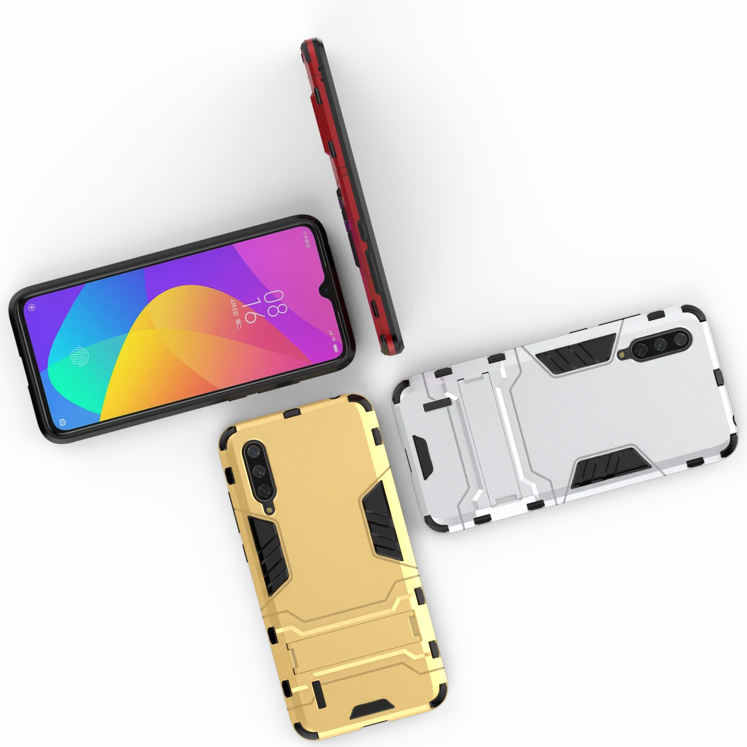 Чехол-подставка для Xiaomi mi 9 Lite/mi A3 Lite/CC9 Con soporte-чехол Гибридный противоударный Прочный