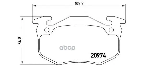Колодки Тормозные Brembo P61032 Brembo арт. P61032