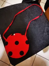 Crossobody-Bolsos de hombro para mujer, morrales femeninos a la moda, con bonitos dibujos de mariquita milagrosa, tipo mensajero