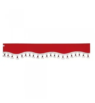 

Visor red sunshade 240X18 CM