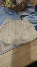Plato de cena para bebé, tazón de alimentación de bebé, vajilla de alimentación de madera para niños con ventosa de silicona, tenedor de madera, cuchara, platos para niños
