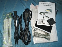 Estación de soldadura T12 STM32 2,1 S, 5 pines, pantalla OLED 1,3, temperatura ajustable, electrónica Digital, con puntas de soldadura