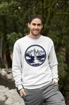 

Angemiel Wear Landscape Tree Lake Men Sweatshirts